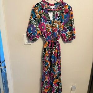 Floral Multicolor Maxi Dress